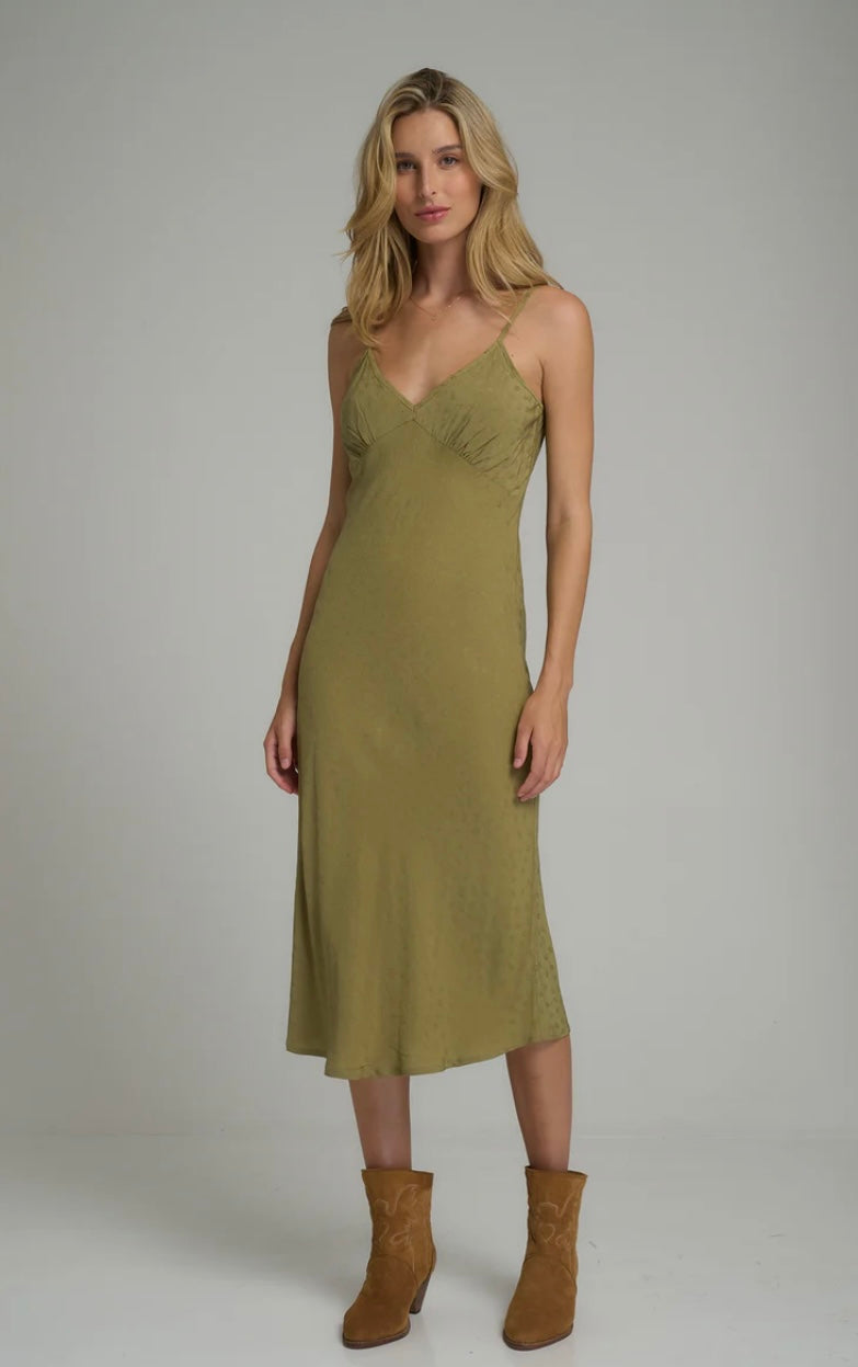 LILYA / PENTACLE SLIP DRESS FLORAL PESTO