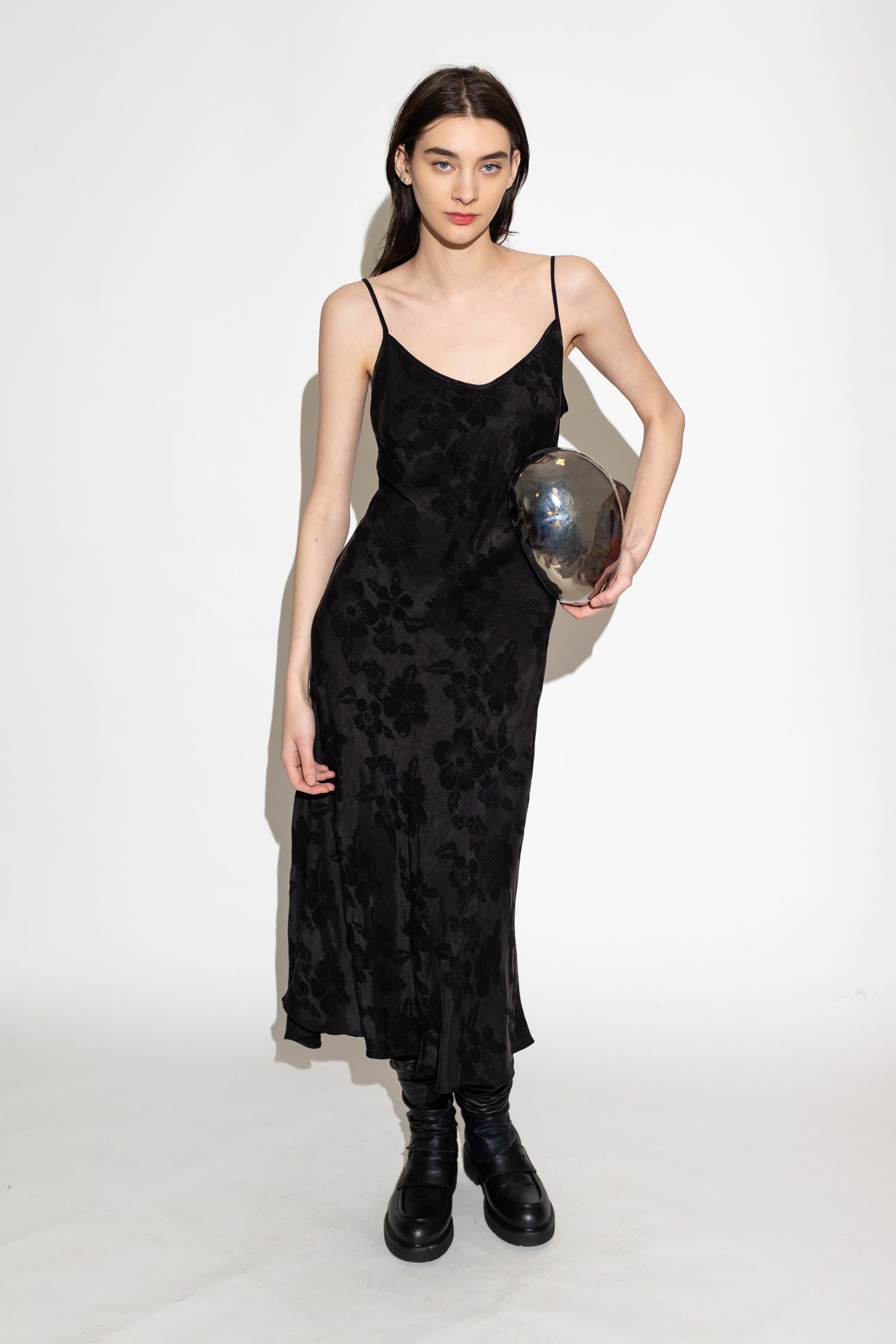 UNTITLED IN MOTION / DESIRE SLIP BLACK FLORAL