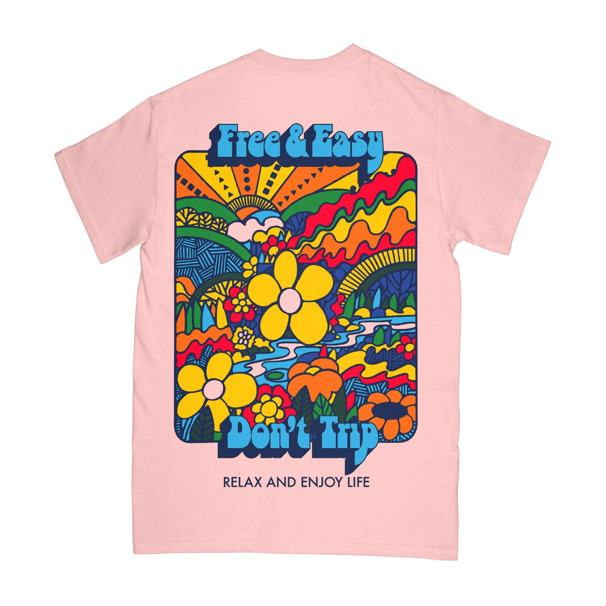 FREE + EASY PSYCH FLOWER SS TEE