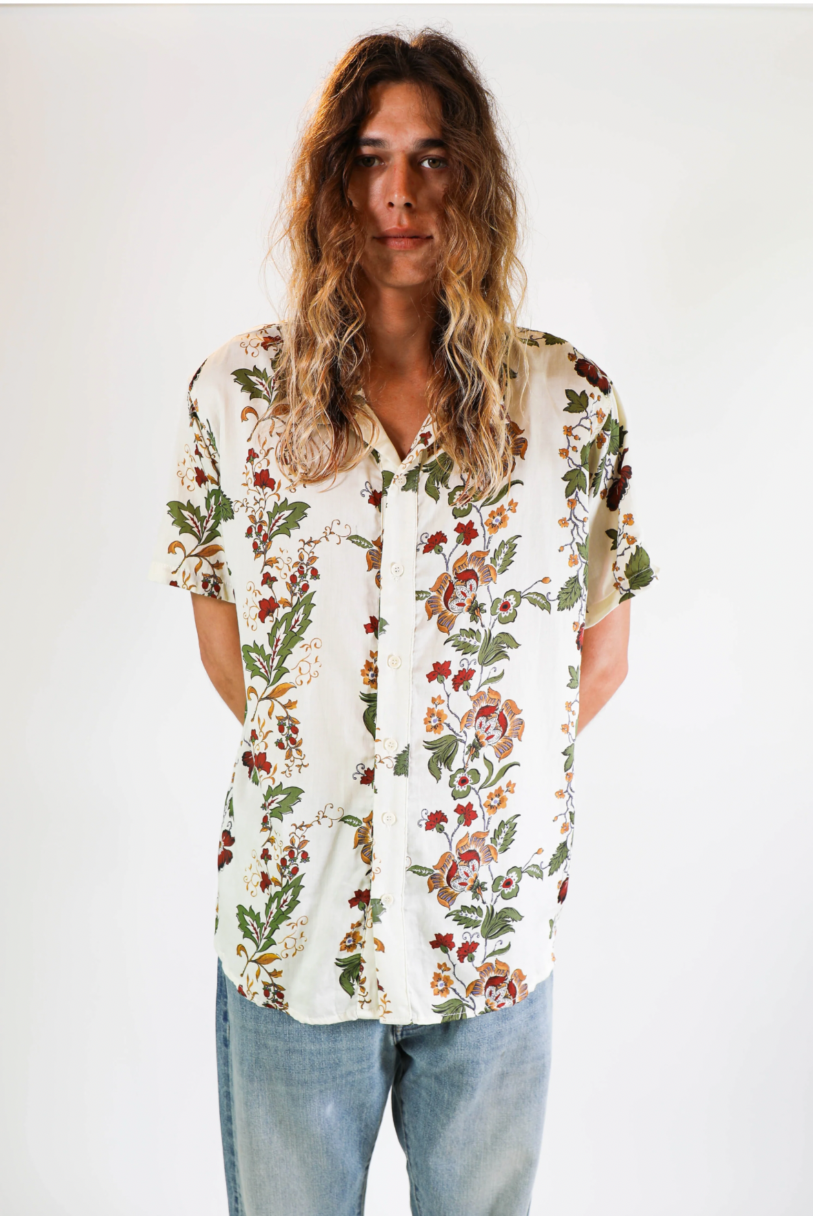 MONADIC / Gable White Wallpaper  Shirt