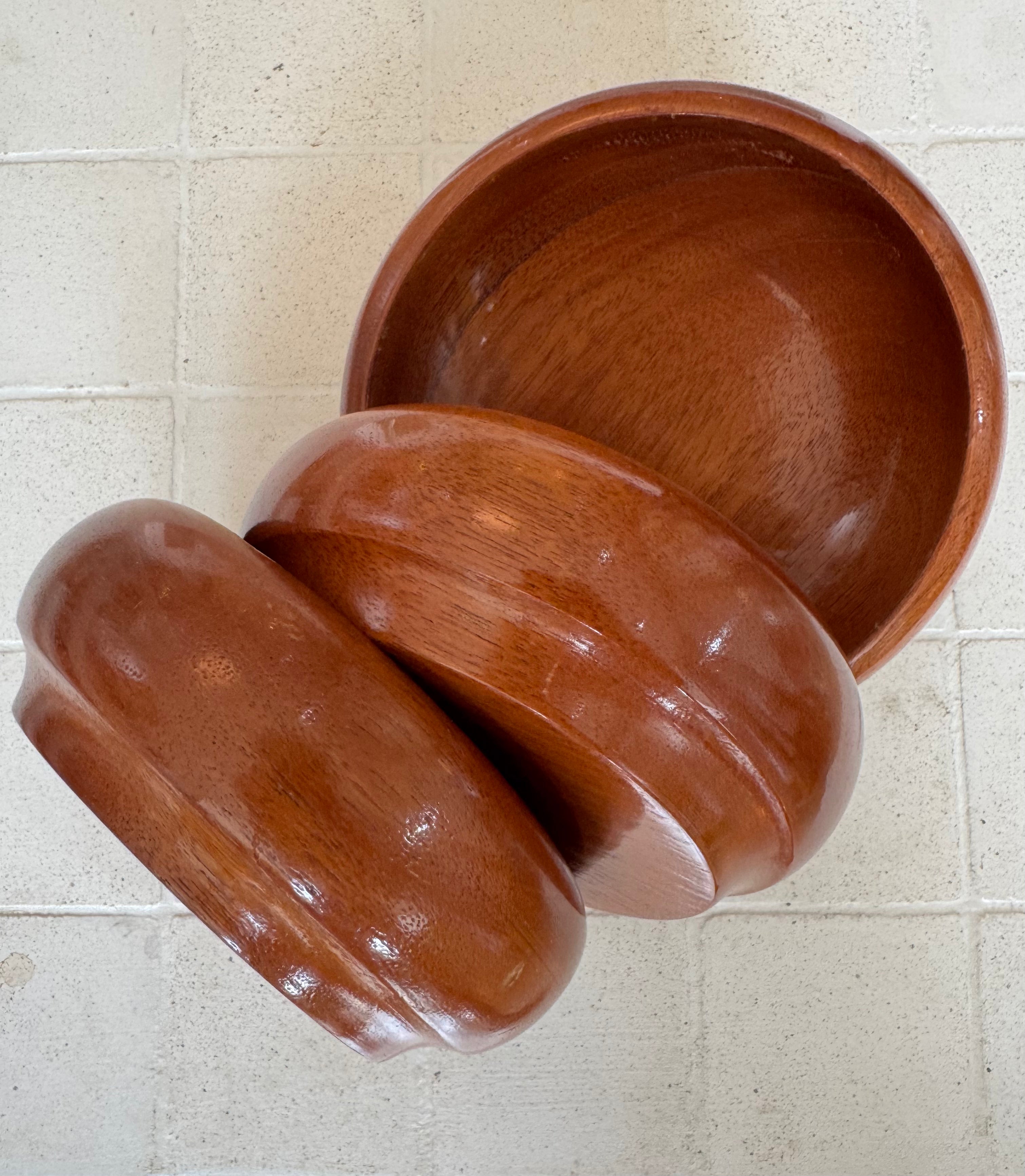 VINTAGE INTICA MAHOGANY BOWLS