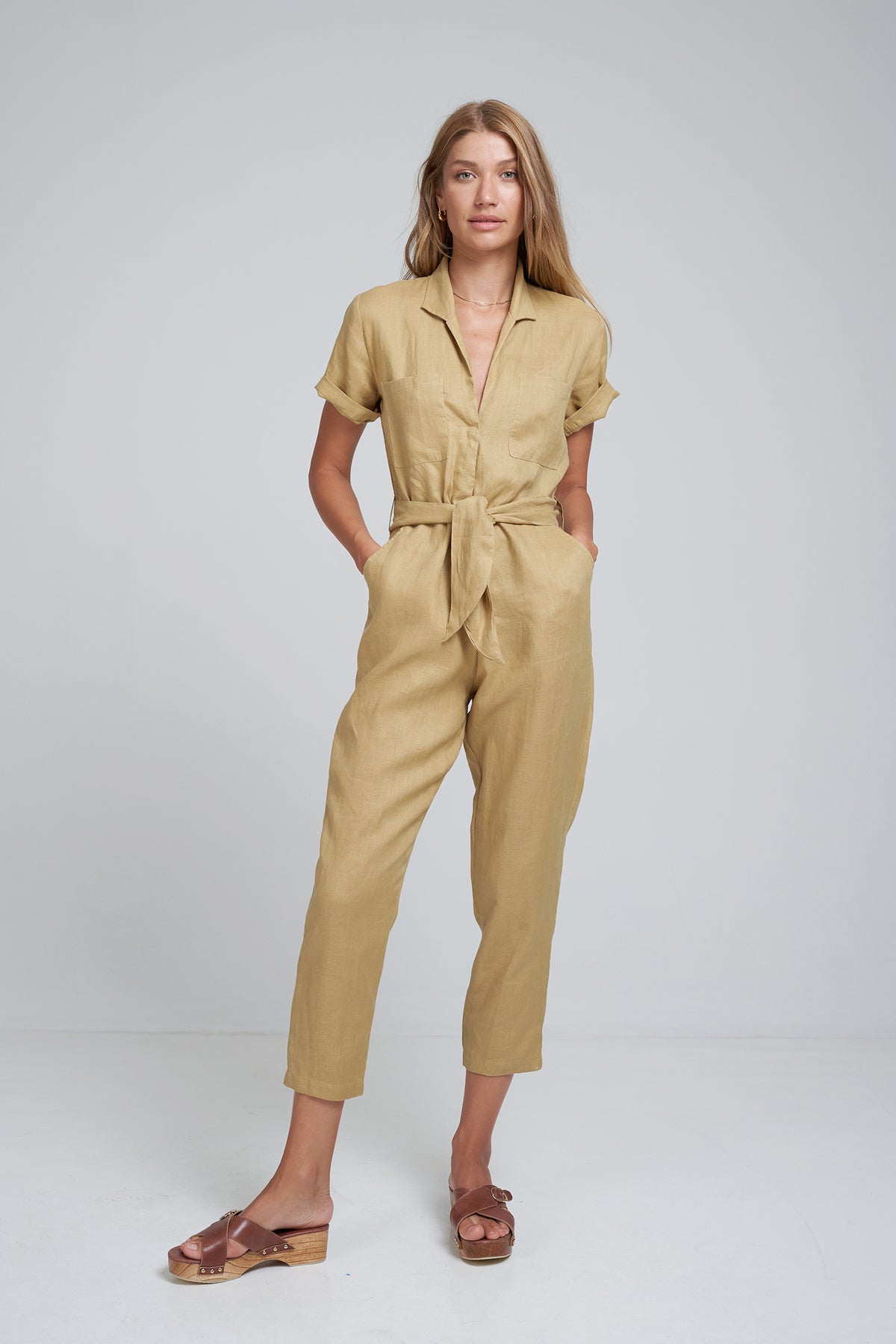 LILYA JUPITER LINEN JUMPSUIT