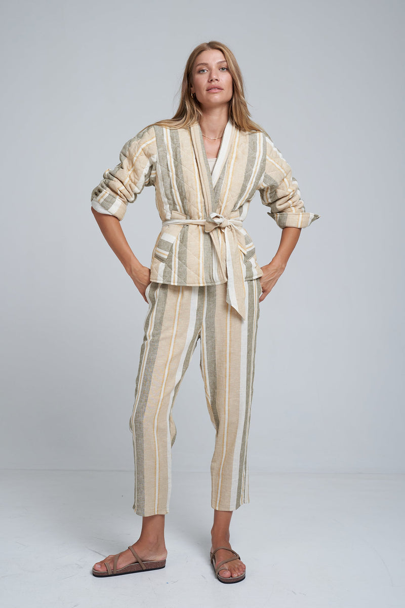 LILYA PEPE LINEN STRIPED PANT