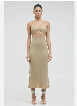 SALE* THIRD FORM / DIAMOND CUT MAXI SLIP DRESS