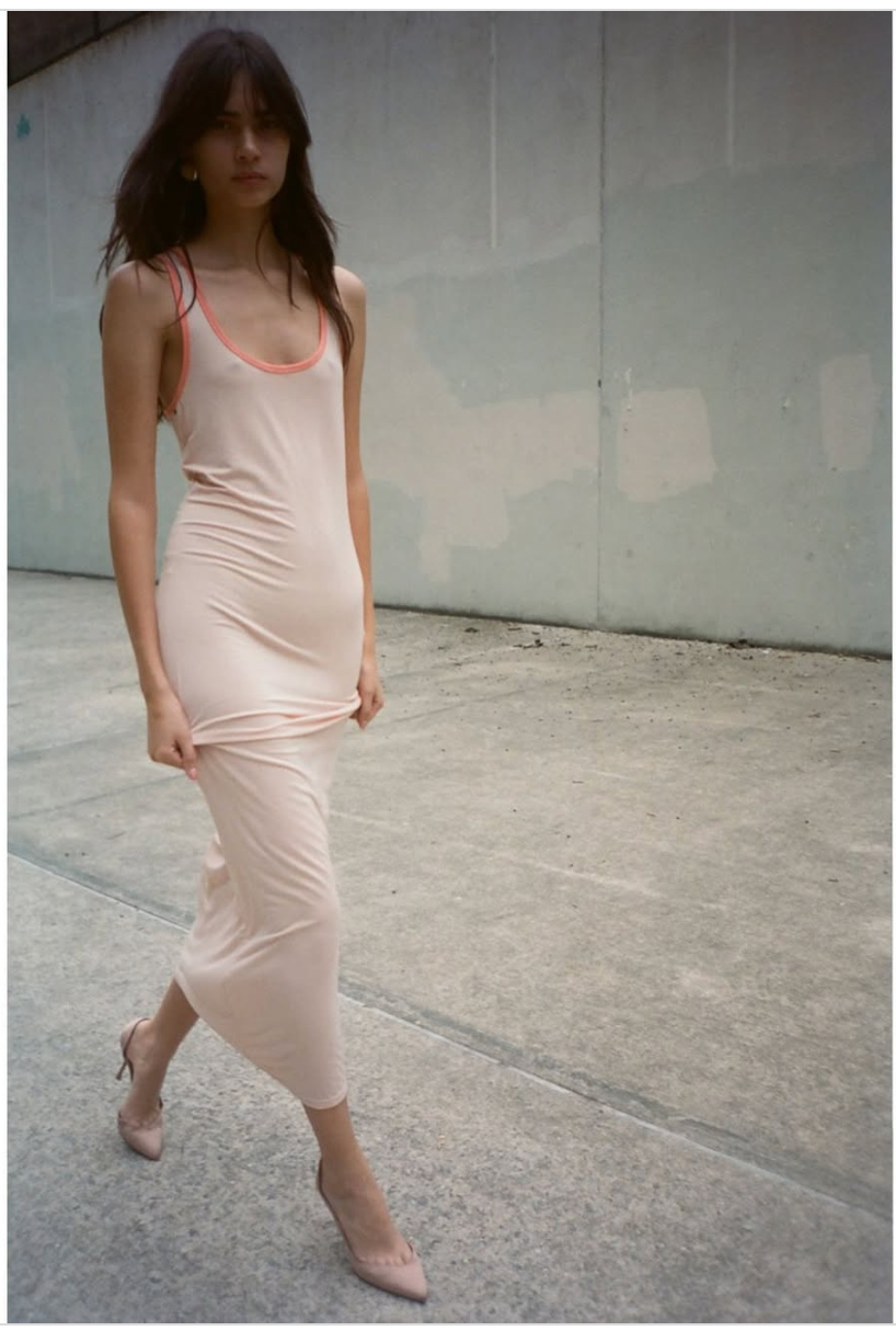 BELLE THE LABEL / RHYS MAXI DRESS BLUSH PEACH