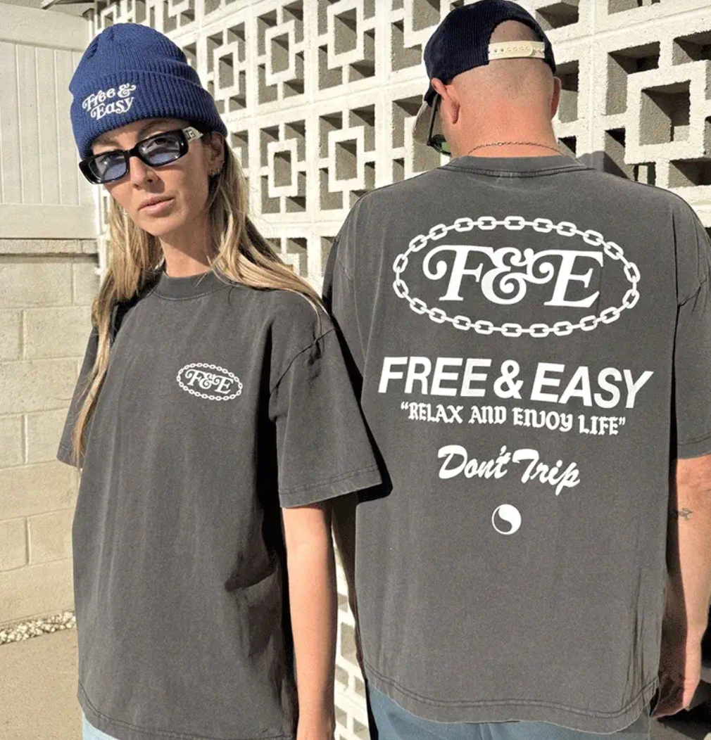 FREE + EASY / CHAIN PREMIUM SS TEE