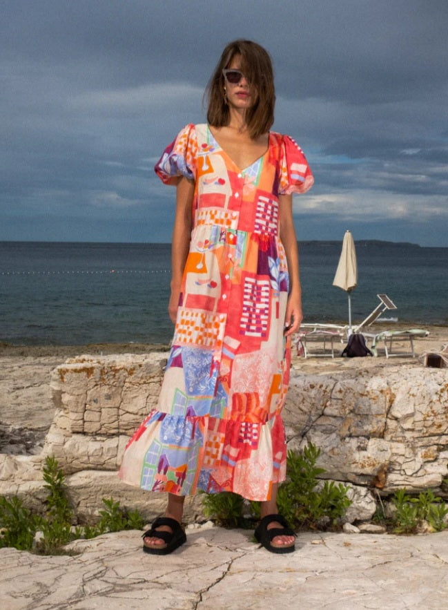 UNTITLED IN MOTION / CALEO SHORT SLEEVE DRESS
